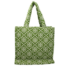 Tory Burch Green Cotton-Like Shoulder Bag
