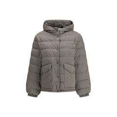 Miu Miu Gray Recycled Polyester Coat