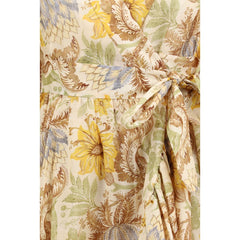 Zimmermann Bicolor Cotton Casual Dress