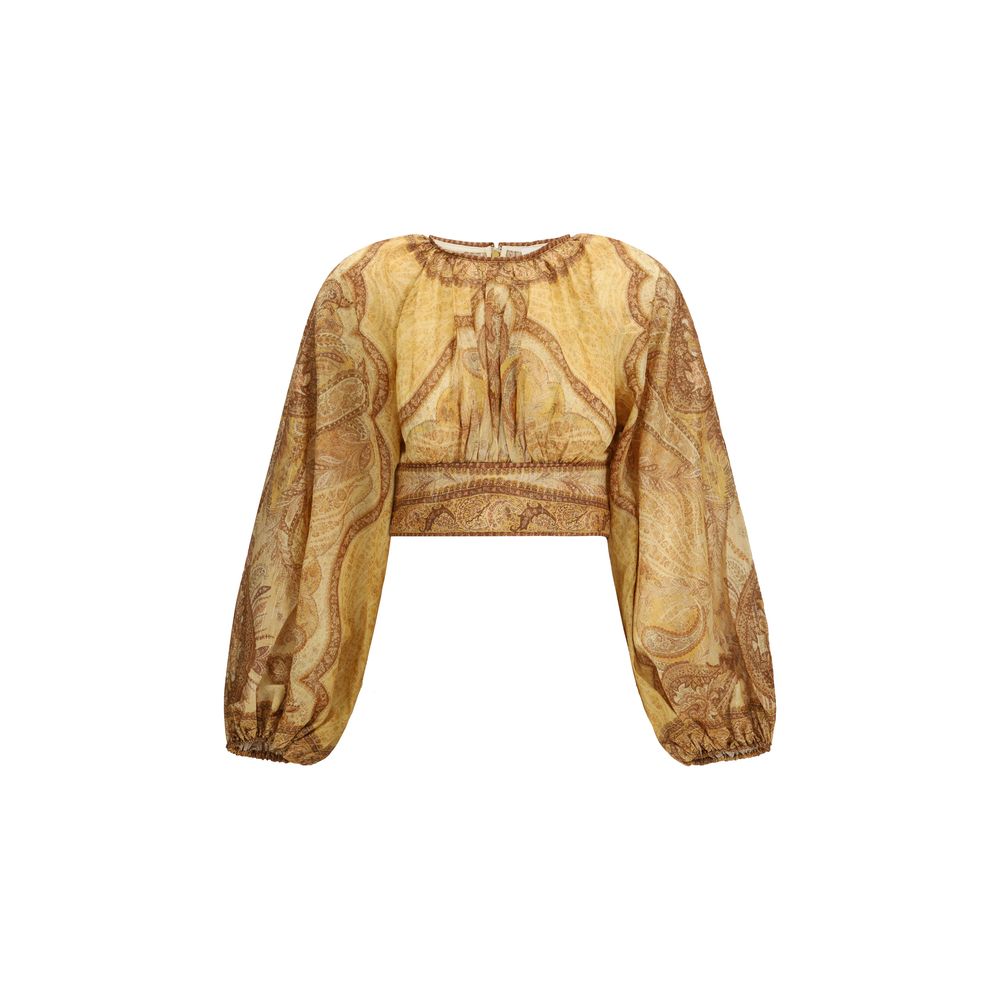 Zimmermann Koszulka z Bawełny w Dwukolorowym Wydaniu