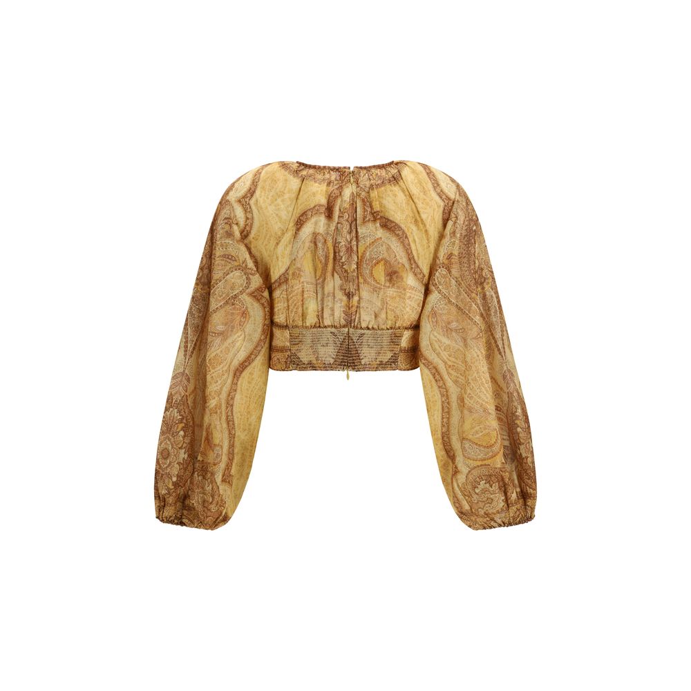 Zimmermann Koszulka z Bawełny w Dwukolorowym Wydaniu