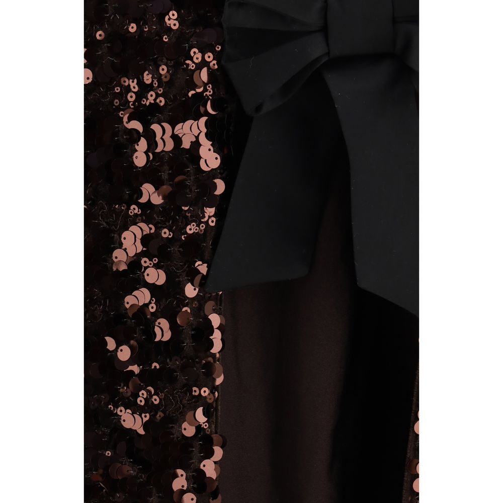 Ganni Blusa Marrón de Poliéster