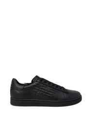 EA7 Emporio Armani Black Polyester Low Top Sneakers