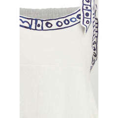 Robe décontractée en lin blanc Alemais