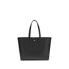 Burberry Bolso de Hombro en Cuero de Ternero Negro Bos Taurus