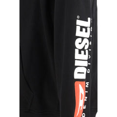 Sudadera Negra de Algodón Diesel