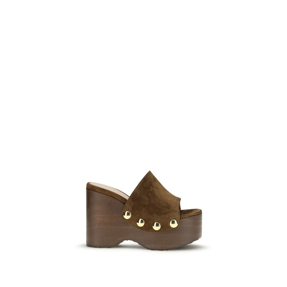 Gianvito Rossi Brown Other Fibres Clogs