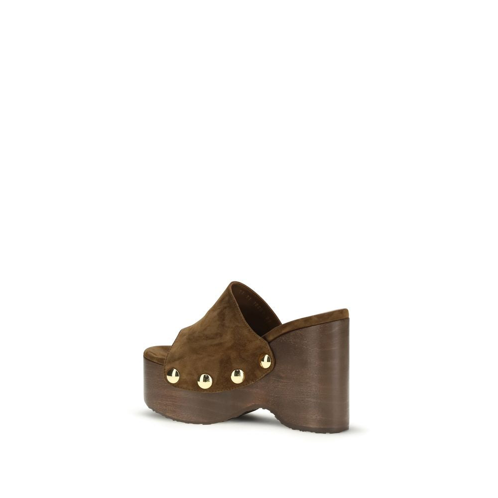 Gianvito Rossi Brown Other Fibres Clogs