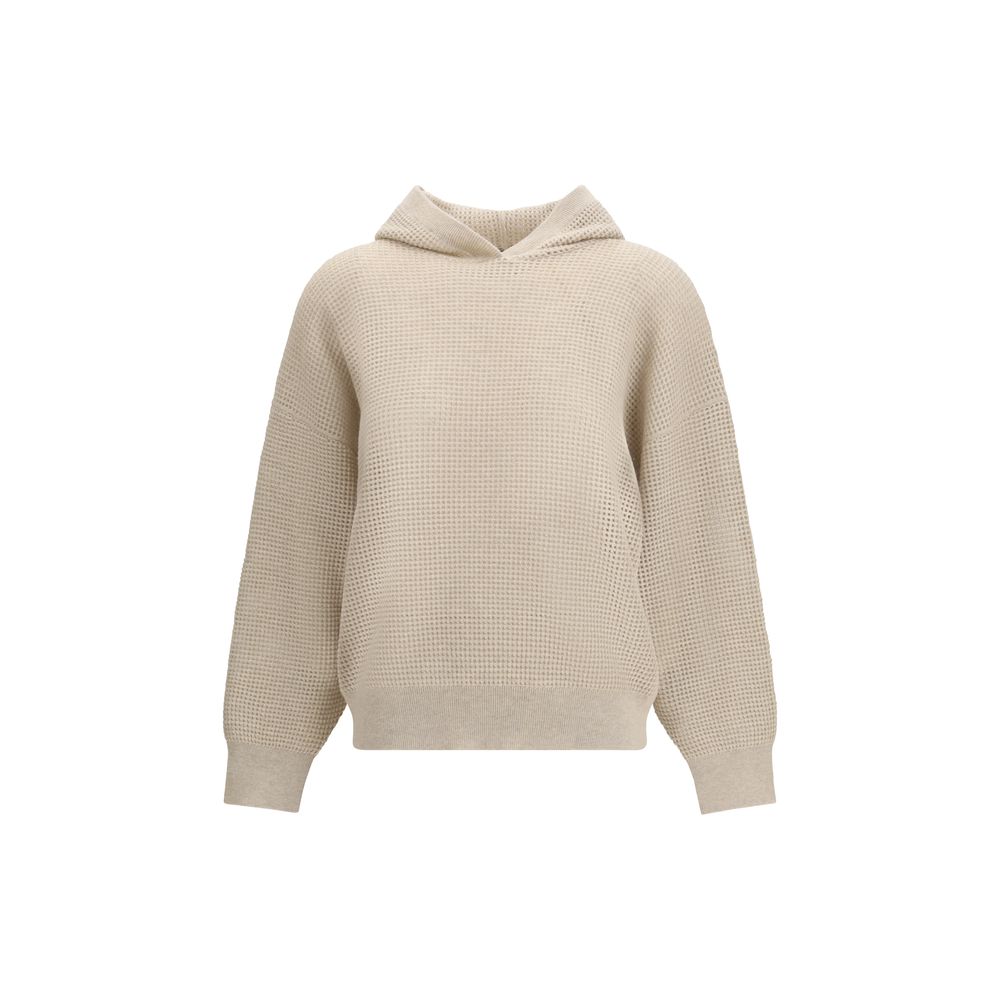Brunello Cucinelli Beige Cashmere Sweatshirt