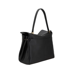 Balenciaga Black Calf Leather Bos Taurus Shoulder Bag