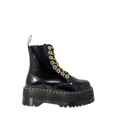 Dr. Martens Črne usnjene gležnjarji z vezalkami