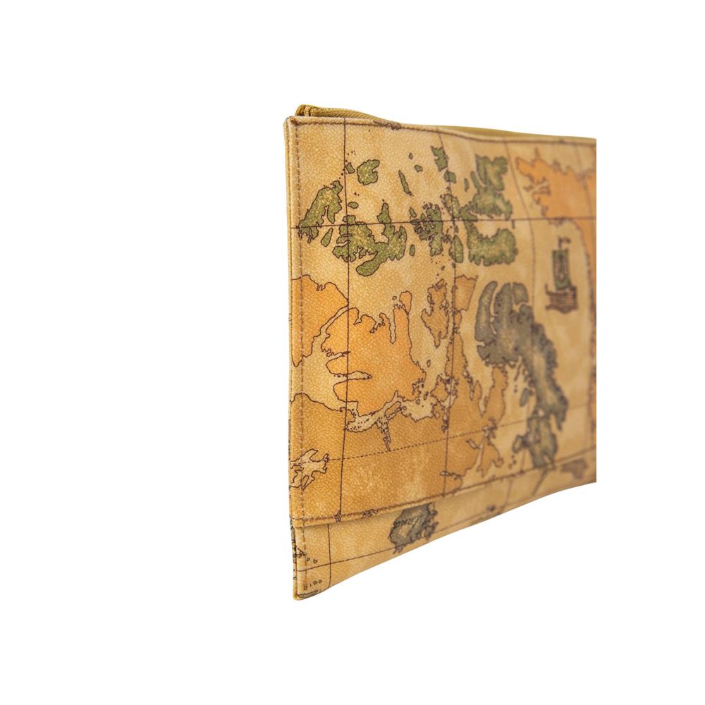 Alviero Martini Prima Classe Mala de Mão Bege em Algodão