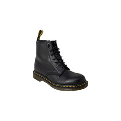 Botas de Senhora Dr. Martens em Pele Preta com Cordões
