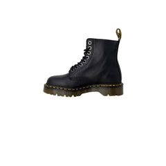 Botas de Senhora Dr. Martens em Pele Preta com Cordões
