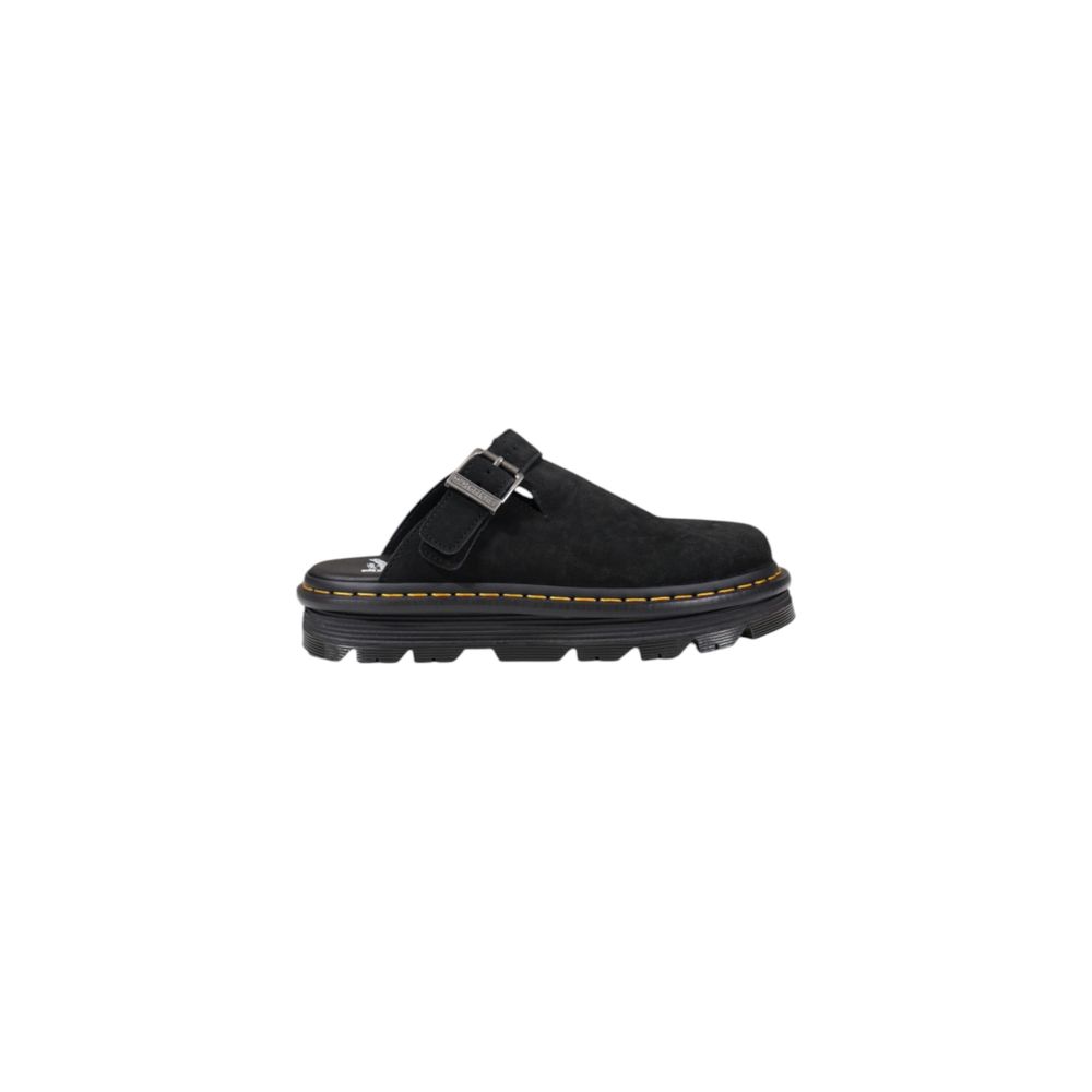 Dr. Martens Zuecos de Plataforma en Cuero Negro