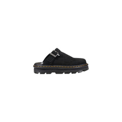 Dr. Martens Zuecos de Plataforma en Cuero Negro