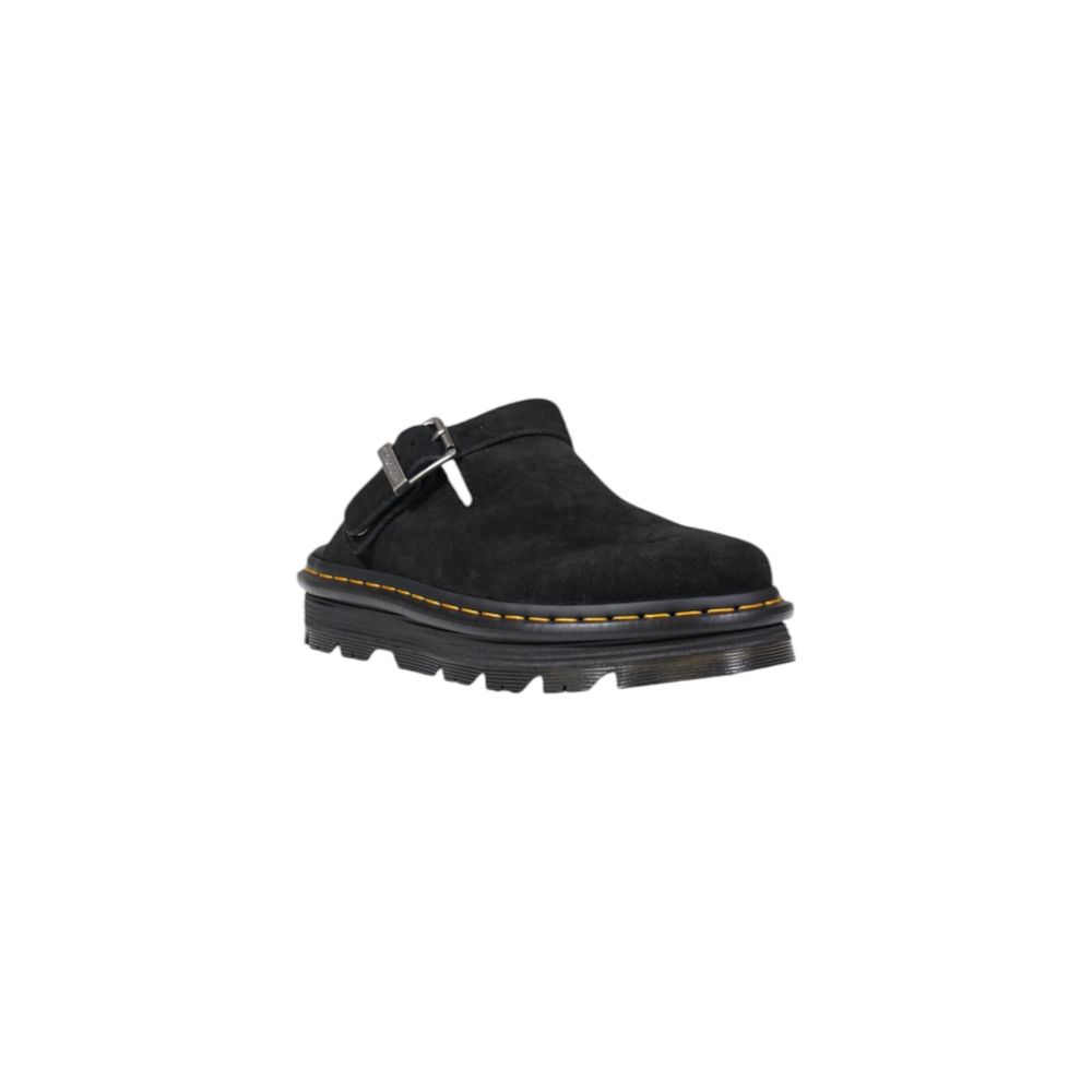 Dr. Martens Zuecos de Plataforma en Cuero Negro