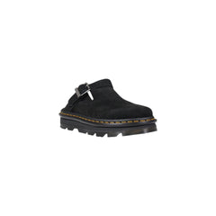 Dr. Martens Zuecos de Plataforma en Cuero Negro