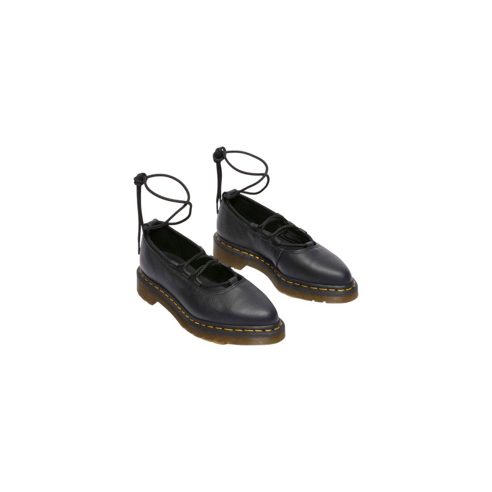 Dr. Martens Zapatillas de Tacón Plataforma en Cuero Negro