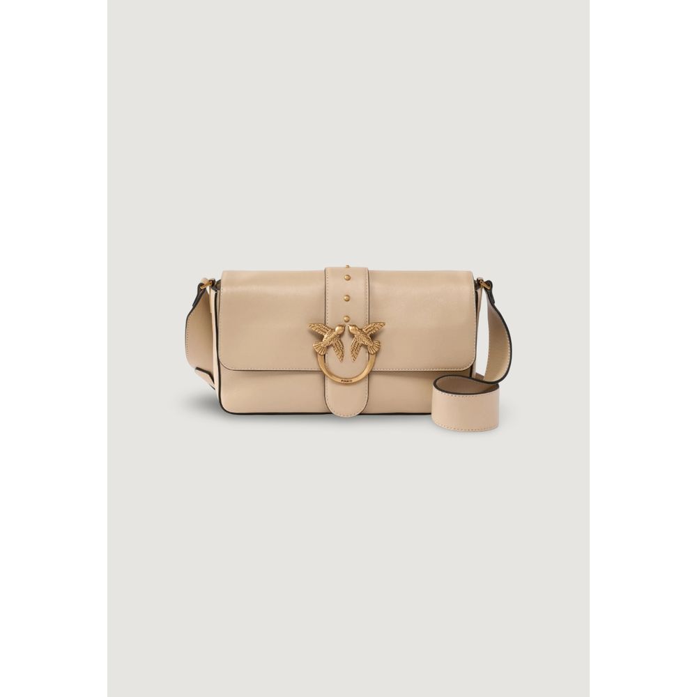 PINKO Borsa a Mano in Pelle Beige