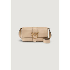 PINKO Borsa a Mano in Pelle Beige