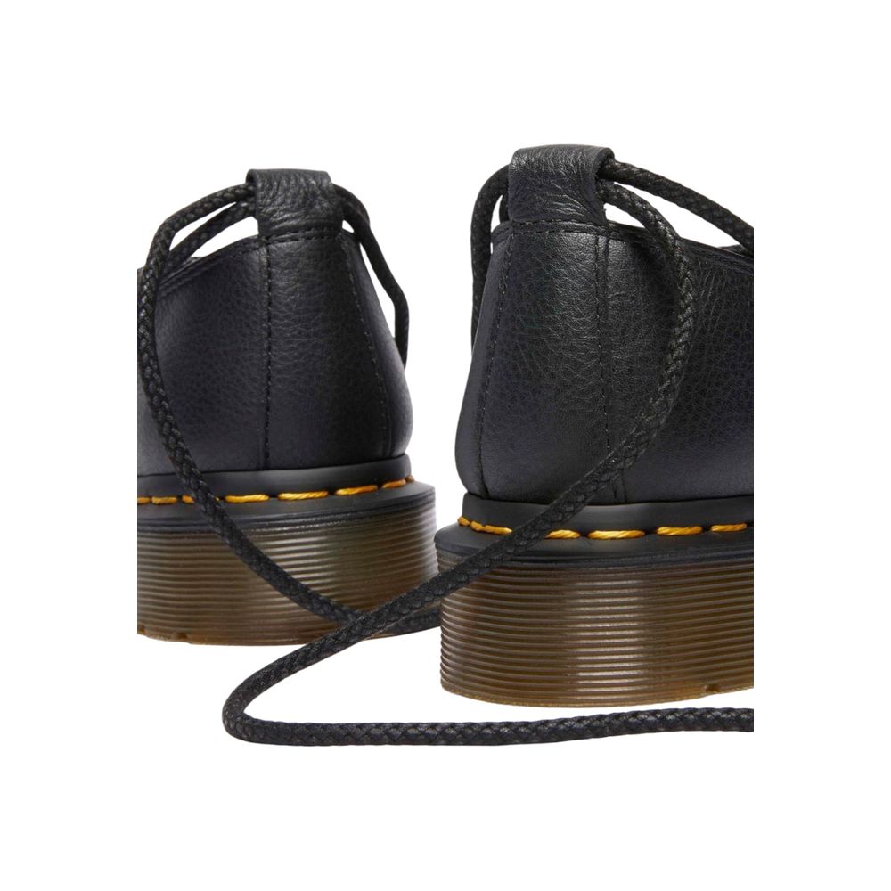 Dr. Martens Zapatillas de Tacón Plataforma en Cuero Negro