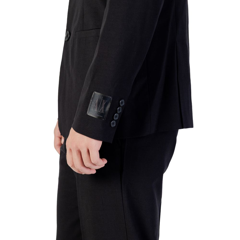 Blazer noir en Tencel Armani Exchange