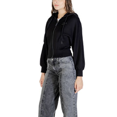 Armani Exchange Felpa con Cappuccio Nera in Poliammide