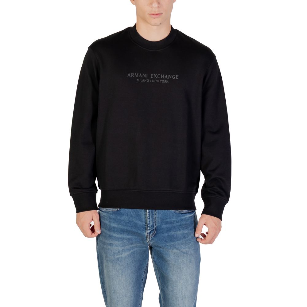 Armani Exchange Schwarzer Baumwollsweatshirt