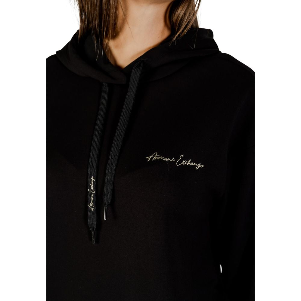 Armani Exchange Dvobarvna Kapuca iz Viskoze