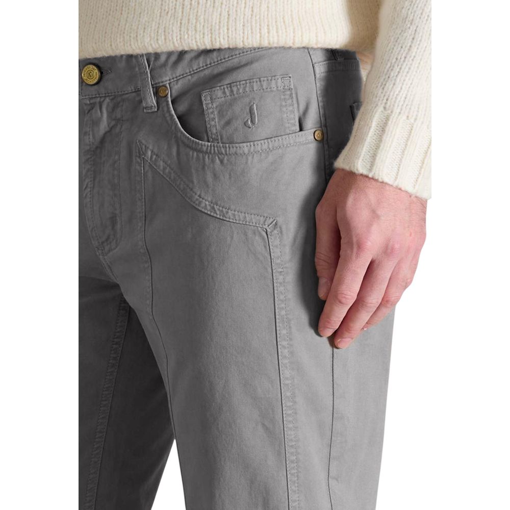 Pantaloni Skinny Grigio Cotone Jeckerson