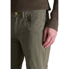 Jeckerson Pantaloni Skinny Verdi in Cotone