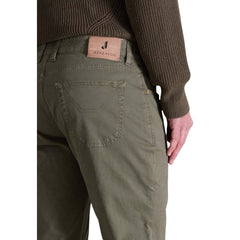 Jeckerson Pantaloni Skinny Verdi in Cotone