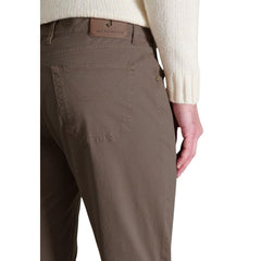 Jeckerson Pantaloni Skinny Marroni in Cotone