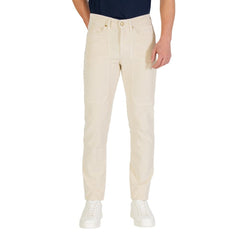 Jeckerson Pantalones Vaqueros Pitillo de Algodón Crema