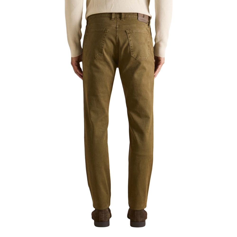 Jeckerson Braune Baumwoll Slim Fit Jeans