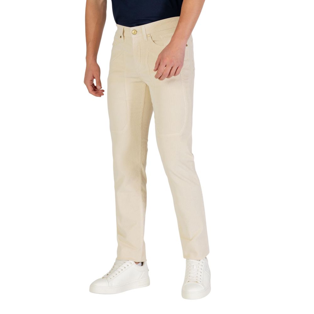 Jeckerson Pantalones Vaqueros Pitillo de Algodón Crema