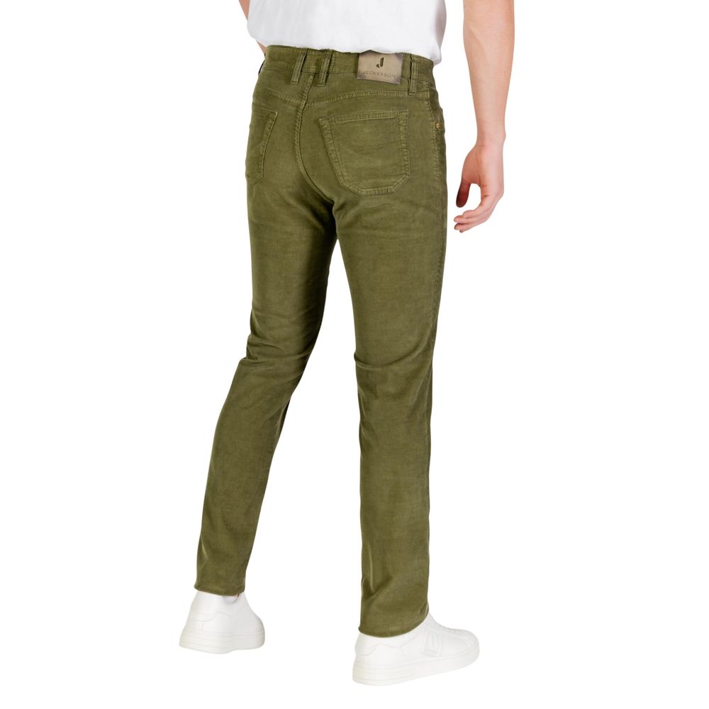 Jeckerson Pantalones Vaqueros Pitillo Verdes de Algodón