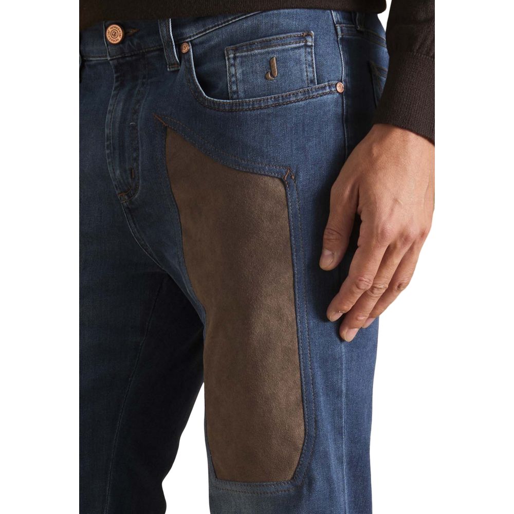 Jeckerson Pantalones Vaqueros Skinny Azules de Algodón