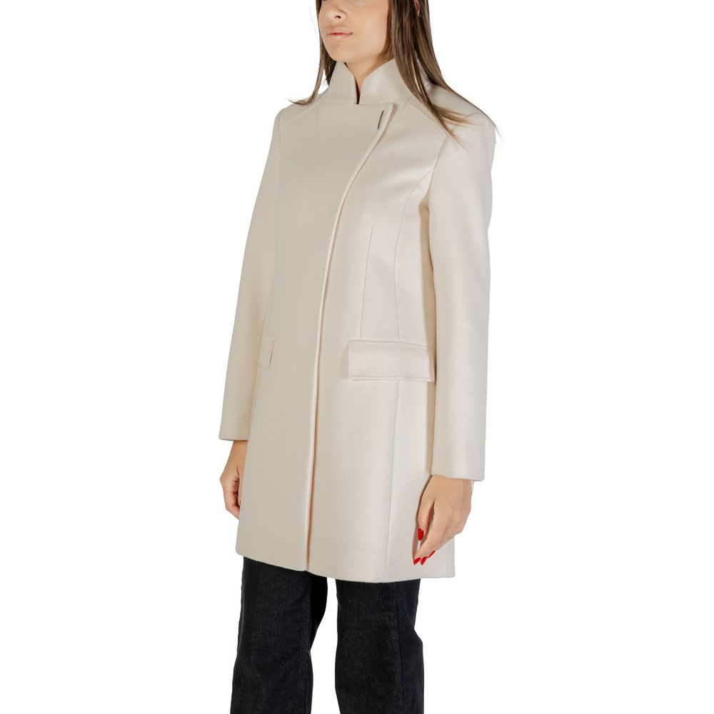 Manteau Liu Jo Crème en Polyester