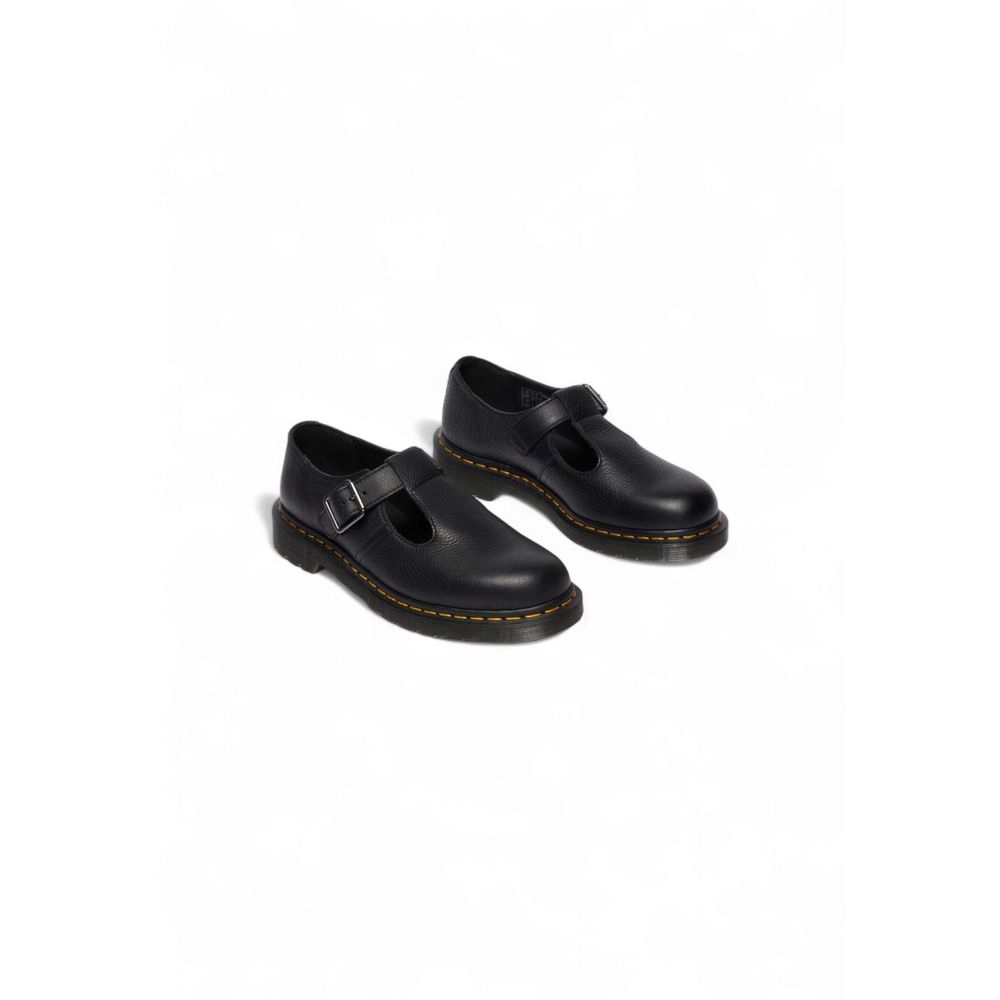 Dr. Martens Zapatillas de Plataforma en Cuero Negro