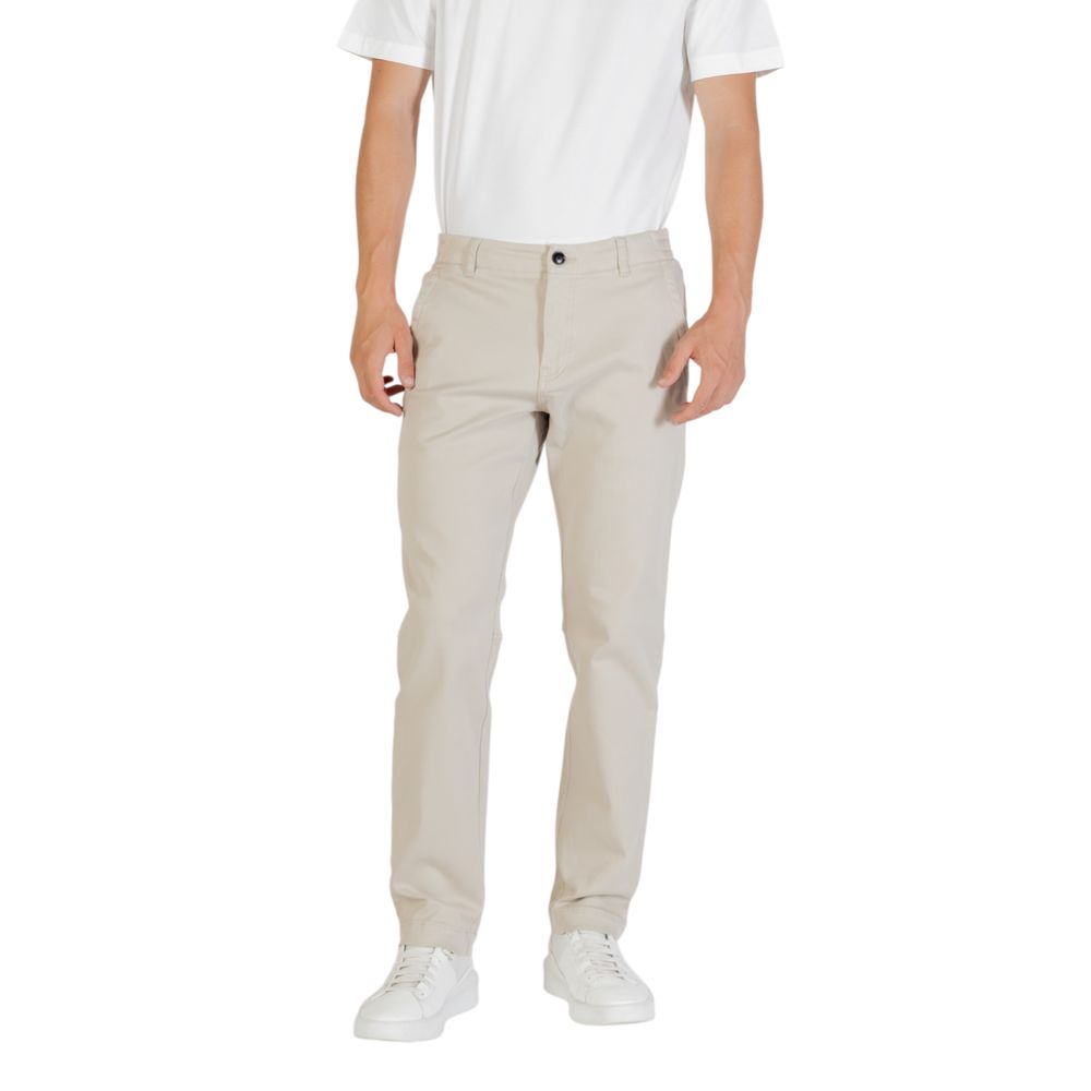 Hugo Boss Pantaloni Casual Beige in Poliestere
