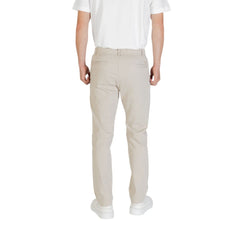 Hugo Boss Pantaloni Casual Beige in Poliestere