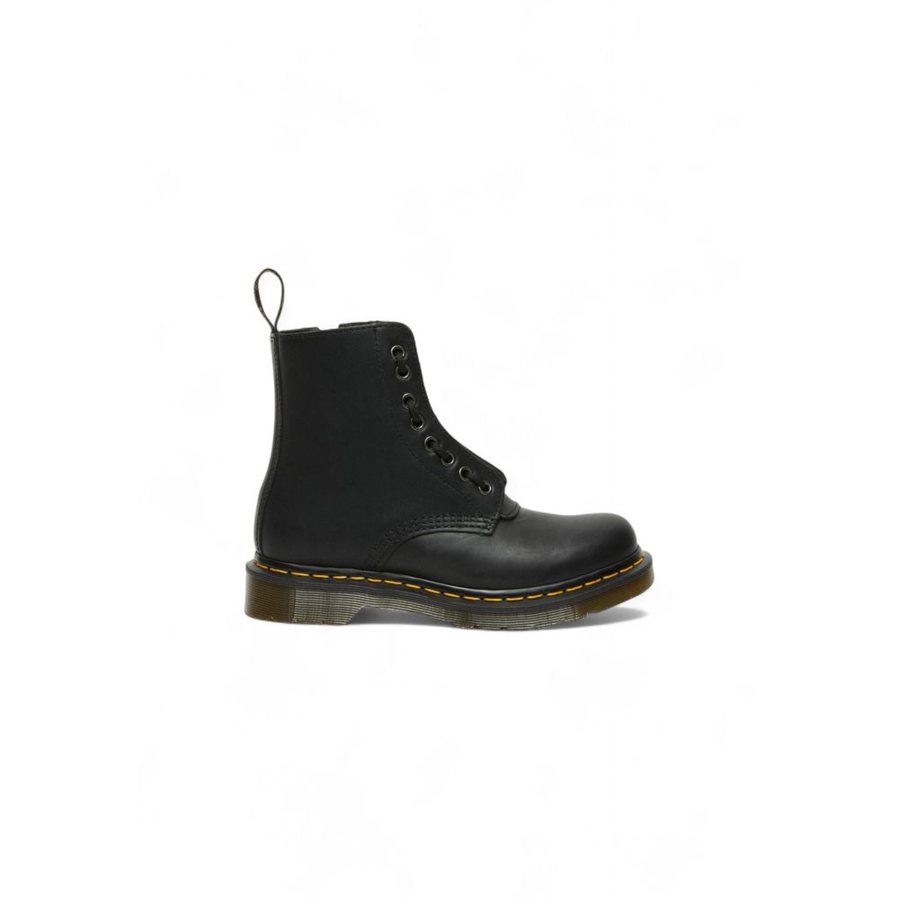 Botas de Piel Negra con Cordones Dr. Martens