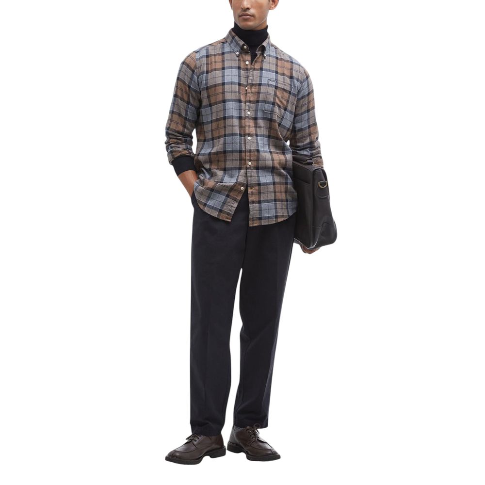 Cămașă Barbour Bej din Bumbac cu Model