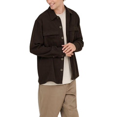 Only & Sons Brown Polyester Dress Shirt