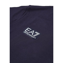 EA7 Emporio Armani Blue Cotton Sportswear