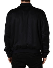Dolce & Gabbana Black Cashmere Knitted Button Down Jacket - IT56 | XXL