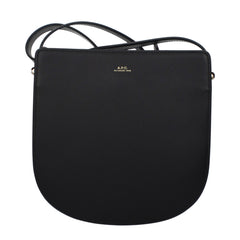 A.P.C. Black Leather Crossbody Bag