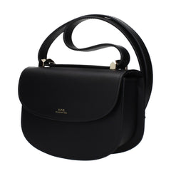 A.P.C. Black Leather Shoulder Bag